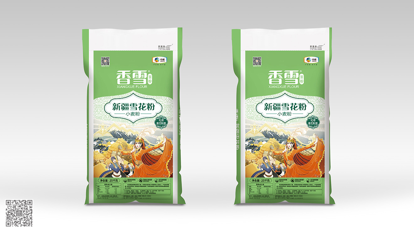 中糧面業(yè)面粉包裝設(shè)計(jì)與插畫(huà)繪制